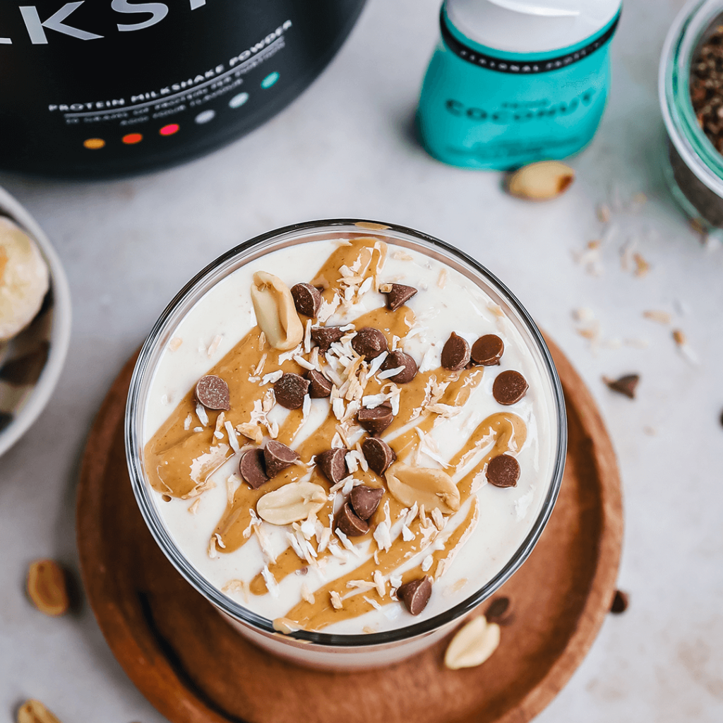 banaan_pindakaas_kokos_milkshake