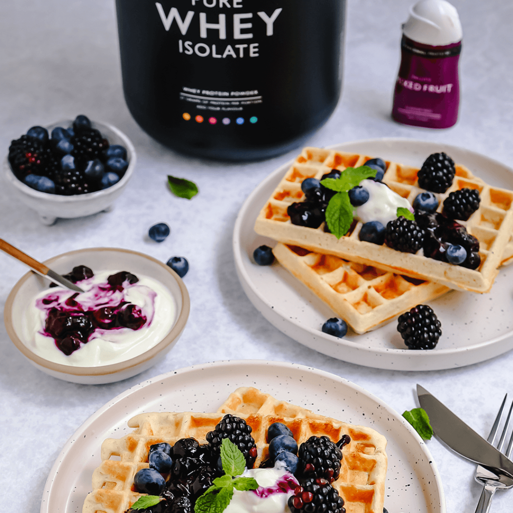 eiwitrijke_bosbessen_wafels_