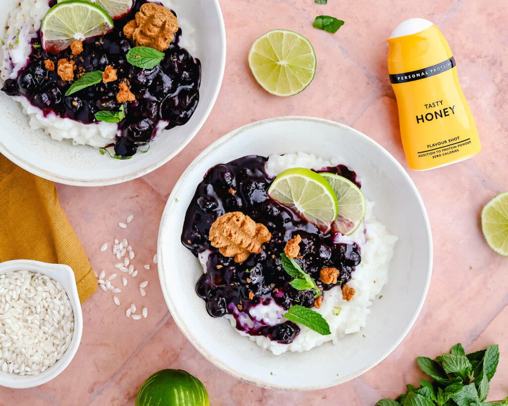 Limoen-kokos rijstpudding